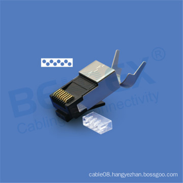 RJ45 shielded modular plug Cat8 network connector for cabling
